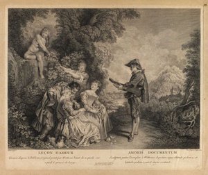Lektion der Liebe von Jean Antoine Watteau